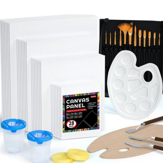 Per què hauríeu de triar un tauler de pintura de llenç de material d'art amb colors per als vostres projectes creatius