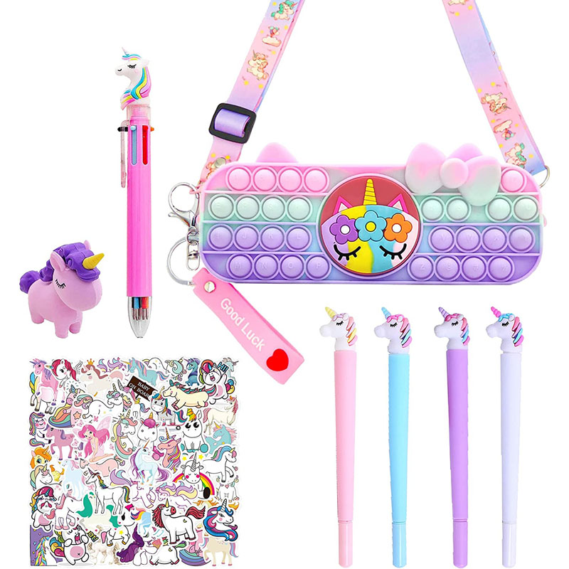 Estoig de llapis d'unicorn Set de papereria d'unicorn per a nenes